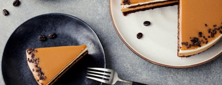 Coffee Caramel Mousse Cake Recipe